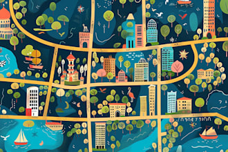 map illustration vector illustration vector map