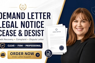 write demand letter legal notice and cease and desist letter