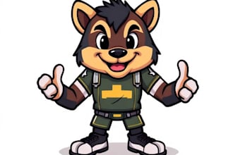illustrate a custom brand mascot with personality style and purpose