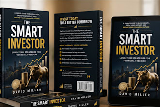 design investment ebook cover, KDP kindle book cover, finance guide