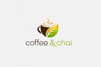 design unique coffee chai logo