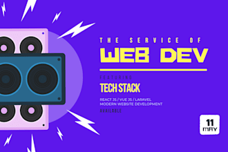 build a modern website using react vuejs or laravel