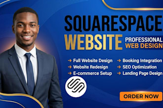 build squarespace website design, redesign booking website