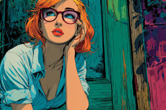 create authentic retro comic illustration