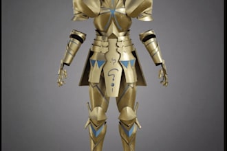 do 3d cosplay creation, props, armor, halloween mask, helmet, 3d printable model
