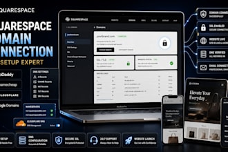 connect domain to squarespace website and fix dns issues or cloudflare domain