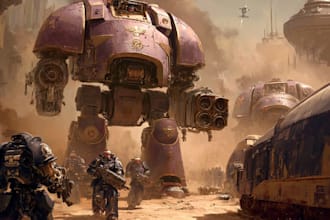 draw you as your favorite space marine chapter 40k warhammer
