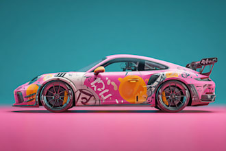 create van wrap design, car wrap design or truck wrap design
