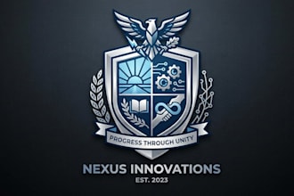 design luxury elegant modern heraldic crest logo