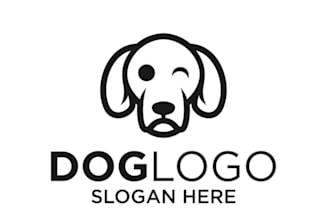 create modern animal pet care dog veterinary logo