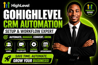 setup gohighlevel CRM and workflow automation