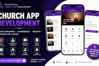 develop church app video streaming conference app ministry app reading app