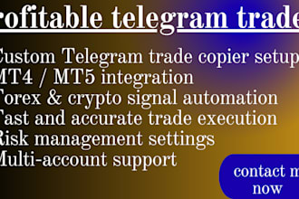 build a profitable telegram trade copier