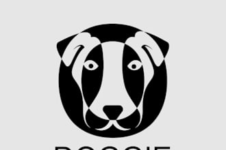 design premium pet animal dog cat pet shop logo