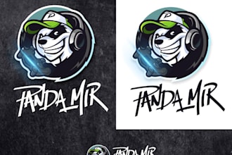 design high quality mascot panda logo