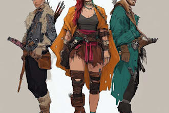 fantasy character art and fantasy character art