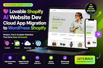 create lovable shopify ai website dev cloud app migration to wordpress shopify