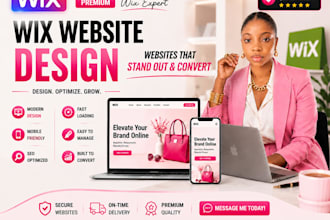 create wix website, wix website redesign, wix landing page design, wix expert