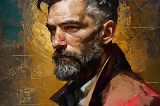 draw a professional portrait painting for you, noai
