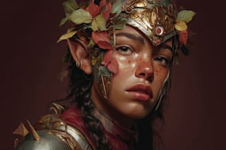 paint a realistic or fantasy portrait