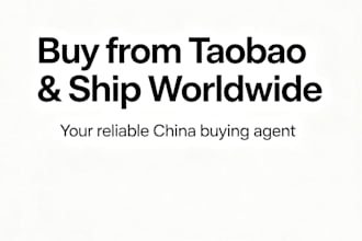 buy chinese products from taobao, tmall and ship worldwide