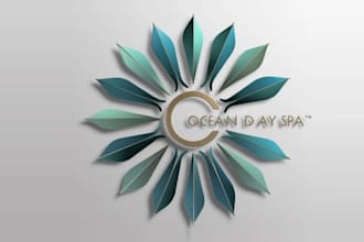 design competent ocean day spa logo with unlimited changes