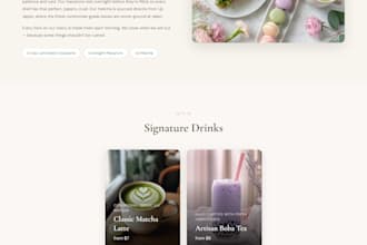 build a single page ai powered website