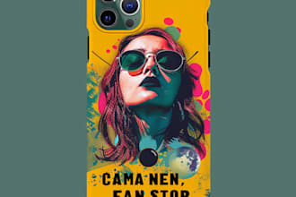 do a trendy phone case designs professionally