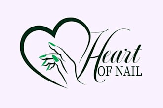 design modern thrilling nail technician logo