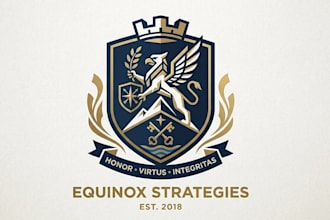 design luxury regal gothic heraldic family crest coat of arms logo