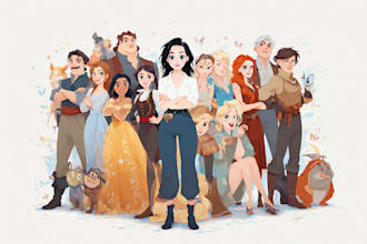 do disney cartoon portrait
