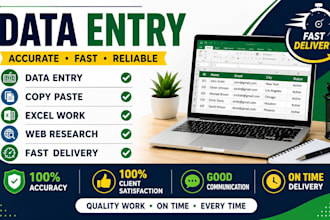 do data entry, copy paste and excel work