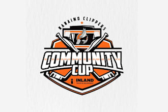 design charitable road hockey event logo