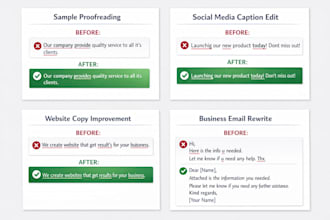 proofread your business content
