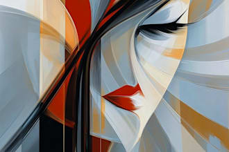 paint haunting dark abstract digital portraits