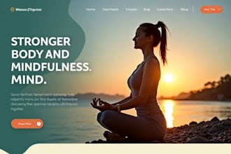 build wix meditation website spiritual coach website wellness coach website