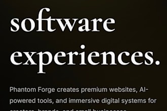 build a cinematic premium website for your brand