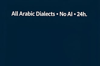 translate or transcribe arabic french english native human no ai