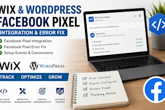 setup wix facebook pixel integration, wordpress pixel fix, conversion API error