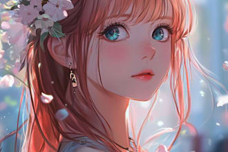 anime character, fanart, and original character