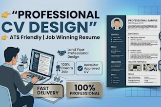 design a professional CV and resume