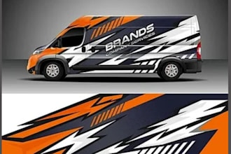design car wrap design fivem livery graphics van wrap vehicle wrap mockup
