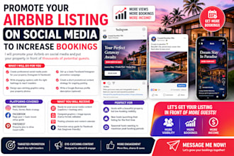 promote your airbnb listing on social media and paid ads to increase bookings