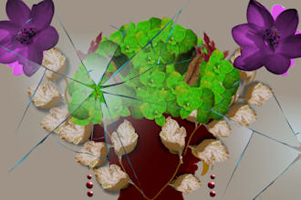 create themed and non themed mixed media digital art