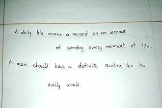provide clear and beautiful handwriting