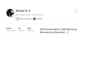 write cnc machining SEO articles totally human written