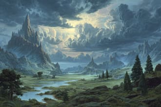design stunning fantasy landscape