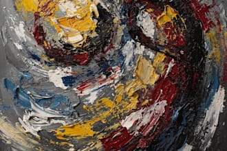 create a custom oil and acrylic painting
