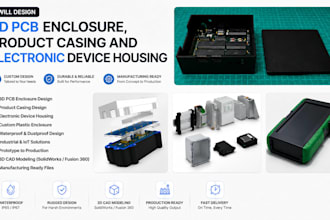 design 3d pcb enclosure product casing and electronic device housing