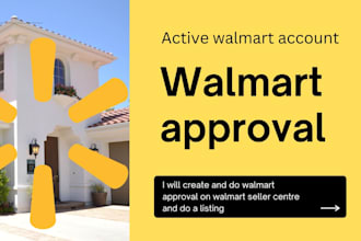 set up an approval walmart seller central account